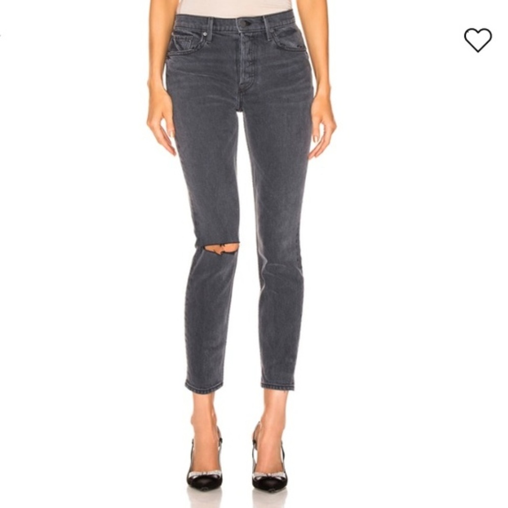 GRLFRND Karolina High Waisted Jeans Washed Black
